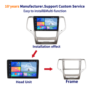 Marco de salpicadero de Radio de coche Meihua para Jeep <span class=keywords><strong>Grand</strong></span> <span class=keywords><strong>Cherokee</strong></span> 2008-2013 que incluye arnés de cable de cableado - Product Image 3