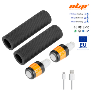 2PCS Electric Scooter Handlebar Side LED Warning Light USB Port Light <b>Rubber</b> Grips Cover Waterproof Dustproof - Product Image 1