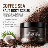 Gommage corporel au café et au lait de coco - Nettoyant corporel exfoliant hydratant et nourrissant en forme de pâte