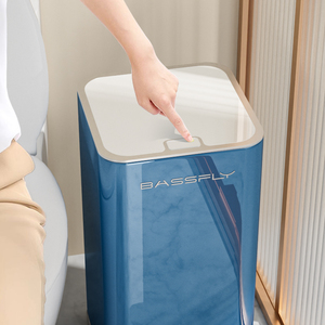 Cubo de Basura Cuadrado de Acero Inoxidable de 15L, <span class=keywords><strong>Azul</strong></span>, para Cocina, Baño, <span class=keywords><strong>Reciclaje</strong></span> y Almacenamiento - Product Image 4