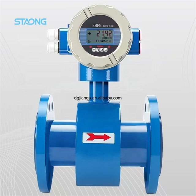 2026 High-precision Intelligent Electromagnetic Flowmeter Sewage Separate Integrated Pipe Type Electromagnetic Flowmeter