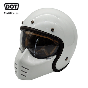 Casque de moto intégral rétro vintage de haute qualité avec fermeture rapide pour la course automobile – Vente en gros - Product Image 1