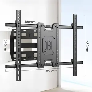 Braket dinding TV Putar diperpanjang, pemegang bantalan besar, dukungan Led Vesa gantungan Tv untuk 50-100 inci