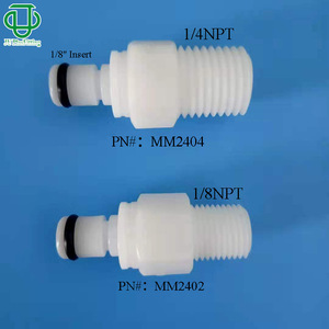 Conector Recto Macho Roscado de Plástico POM de Alta Calidad Serie M, 1/8-1/4 NPT, Excelente Alternativa al Conector Rápido CPC - Product Image 3