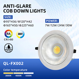 Lámparas de Techo Empotradas COB de Lujo Personalizadas, 90-100LM/W, 7W-30W, Gran Angular, Cuerpo de Hierro, Antideslumbrantes, para el Hogar - Product Image 6