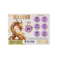 Mini billets de loterie gagnants personnalisés, cartes à gratter sérigraphiées en carton, conception gratuite, taille personnalisée, carte de loterie