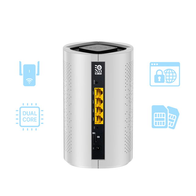 Hot Selling Router AX11 3000 5G CPE WIFI6 Gigabit Port 5g Wifi Router with Sim Card Solt