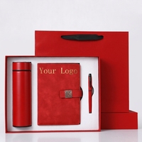 Ensemble cadeau d'affaires exécutif, carnet en cuir PU A5, logo personnalisé en couleur, ensemble de papeterie promotionnelle pour employés, PDG, clients