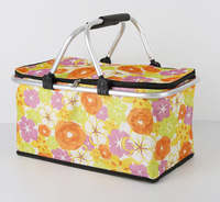 Panier de shopping, de camping et de randonnée Letsgo, couleur unie, logo, haute qualité, polyester 600D, durable, écologique, 2 poignées, facile à transporter
