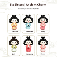 IP Pluche Blind Box Schattige Oude Chinese Stijl 6 Meisjes Gevulde Poppenhanger Collectible Mystery Box Culturele Souvenir Tas Charm