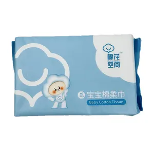 Rushed New Design Hypoallergenic High Quality 100% Natural Pure Cotton Tissue For Babies and Daily Use