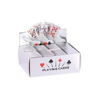 Usine En Gros Or Ruban Feuille Carte À Jouer 3.7*5.6 cm 54 pcs Pokers Mini Cartes À Jouer Ensembles