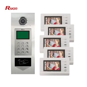 Ryan Murah Sistem Interkom Multi-apartemen HD Apartemen Video Pintu Telepon Penerima Pintu Masuk Sistem Pintu Perumahan Bel Pintu