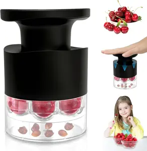 Descorazonador de cerezas de 7 agujeros, herramienta para quitar huesos de cerezas y aceitunas, utensilio de cocina para frutas y verduras, descorazonador de cerezas, gadget de cocina para el hogar. - Product Image 6