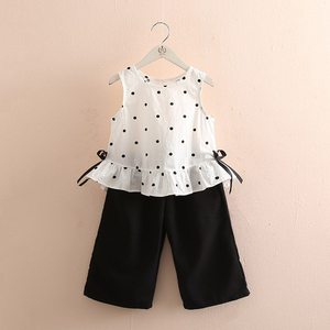 Ropa Infantil al por Mayor, Camisetas con Estampados Extranjeros, Pantalones Harem Indios, Conjuntos de Pantalones con Volantes para Niñas al por Mayor - Product Image 2