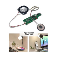 Lampe de table musicale avec chargeur sans fil, solution PCBA, haut-parleur, lampe de bureau multifonction, module PCBA, OEM ODM