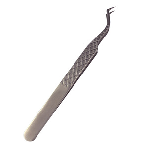 Precision, comfortable, and easy-to-use stainless steel tweezers for eyelash <b>extensions</b>, <b>nail</b> art, and lash grafting; versatile - Product Image 5