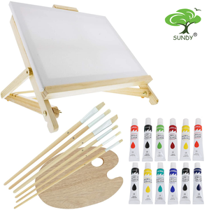 Zten — Kit de <span class=keywords><strong>peinture</strong></span> pour enfant, toile extensible, avec support en bois, 21 pièces - Product Image 1