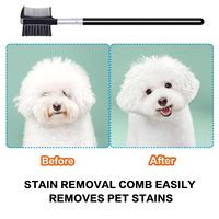 Kit d'outils démêlants double face pour chiens et chats, 5/6 pièces, en plastique, pour l'auto-nettoyage des animaux de compagnie
