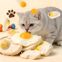 Friandises pour animaux de compagnie : Œufs pochés de poulet lyophilisés 300g – Friandises pour chiens et chats pour nourrir la peau et le pelage, nettoyer les dents – Vente en gros OEM Aliments pour animaux