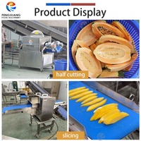 Fengxiang 1000-2000kg/uur Fruit- en groente-papaya schil- en halve-snijlijn 304 roestvrij staal hoge CE-certificering 220V/380V