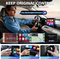Adaptador Inalámbrico Universal CarPlay Fuallwin con Control por Voz y Siri para Apple IOS 11/12/13 USB/Bluetooth/WiFi