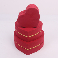 Boîtes Cœur Rose Luxe Unisexe Recyclables de 2 mm d'épaisseur avec Doublure en Velours, Prêtes pour Cadre Photo, Gaufrage et Dorure Personnalisables