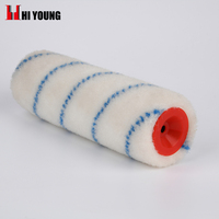 Pro Roller cat nilon Resin epoksi bebas serat, isi ulang rol cat nilon gaya Eropa tidur siang 3/8 inci 7 inci 10 inci