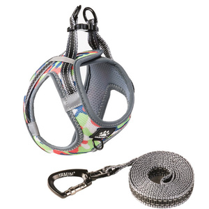 Neoprene Mesh Set Padded Strap <strong>Leads</strong> <strong>Dog</strong> Harness Vest <strong>Collar</strong> Set With Reflective Piping <strong>for</strong> <strong>Dogs</strong> - Product Image 1