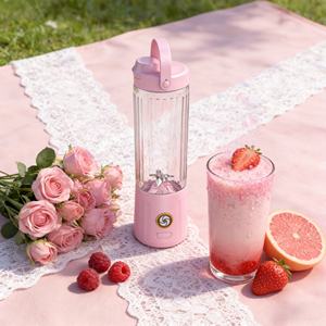 Blender portable rechargeable par USB, mode turbo haute performance, 550 ml, alimenté par batterie, sans BPA, anti-fuite, broyeur de glace, fabricant de smoothies - Product Image 6