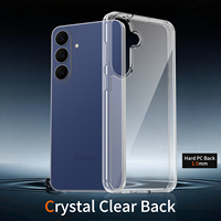Étui de protection antichoc pour téléphone portable Samsung PC TPU 2 en 1, étui transparent en cristal pour Samsung S26 FE