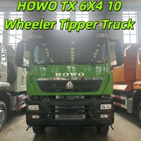 Специализированный восстановленный самосвал SINOTRUK HOWO TX 6X4 для перевозки речного песка, с новыми износостойкими шинами, увеличенный срок службы