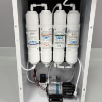 Distributeur d'eau RO sur pied, purificateur d'eau sans bouteille à raccordement direct PP GAC RO SAC pour bureau et domicile