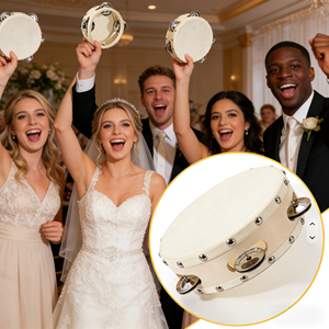 Mini Tambourin <span class=keywords><strong>de</strong></span> Mariage Vente Chaude, Une Rangée <span class=keywords><strong>de</strong></span> Cymbalettes, Instruments <span class=keywords><strong>de</strong></span> Percussion Éducatifs Orff, Panderetas, Tambour 4 6 8 10" - Product Image 1
