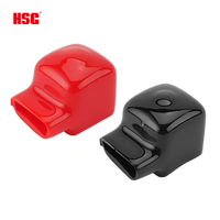 Terminales de Batería Rojos y Negros, Cubiertas de PVC para Terminales de Coche, Fundas Protectoras para Terminales de Batería