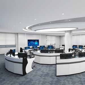 Chính Phủ an ninh mạng hoạt động trung tâm giao diện điều khiển máy tính chỉ huy và kiểm soát trung tâm CCTV giám sát giao diện điều khiển bàn - Product Image 2