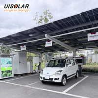 UISOLAR - Abri solaire pour voiture - Structure en acier - Système de stationnement solaire - Abri solaire complet pour stationnement résidentiel