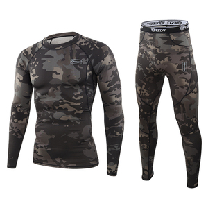 ESDY Ensembles de <span class=keywords><strong>sous</strong></span>-vêtements thermiques tactiques longs pour sports de plein air pour hommes avec polaire pour le <span class=keywords><strong>ski</strong></span> d'hiver - Product Image 2