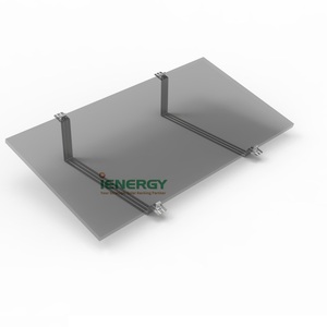 Support de panneau solaire en alliage d'aluminium argenté en forme de <span class=keywords><strong>Z</strong></span>, facile à installer, pour alimentation extérieure, fixation sur toit plat ou au sol dans le jardin - Product Image 3