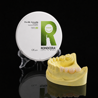 Bloc de zircone dentaire polyvalent de qualité supérieure Rondcera pour la restauration de couronnes et de facettes multicouches à dégradé continu en laboratoire CAD/CAM