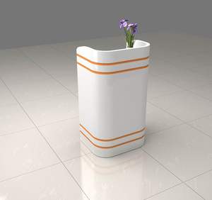 Mini caja de efectivo <span class=keywords><strong>barata</strong></span> para peluquería, salón de peluquería de tamaño de hotel para tienda de venta al por menor, escritorio de recepción de pie redondo - Product Image 5