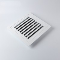 Système HVAC moderne Sortie de ventilation d'air en alliage d'aluminium Grille de retour d'air extérieure Ventilateurs à persiennes pour usage de bureau Diffuseurs