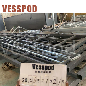 Casetta Triangolare in <span class=keywords><strong>Legno</strong></span> e Acciaio per Campeggio - Product Image 6