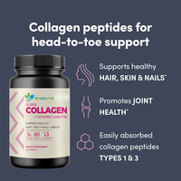 Tabletas de Colágeno, Vitamina C y Biotina, 180 Unidades, Suplemento OEM para Cabello, Piel y Uñas, Energía, Ginseng, Proteína Tipo 1 y 3, Blanqueamiento de Articulaciones