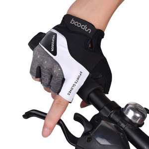 Outdoor Cycling Gloves <b>Half</b> Finger Non <b>Slip</b> For Road Mountain Bike Men Adult Riding Gear Black Gray Green Orange - Product Image 2