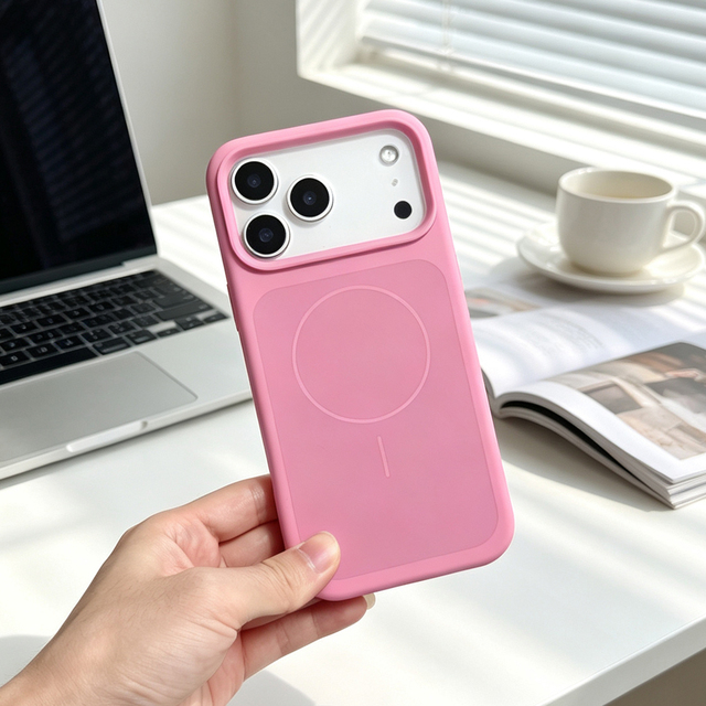 JOYPORODO S087 Liquid Silicone Phone case with Magnetic for iPhone 17 Pro Max Silicone Phone case for iPhone X~17 Pro Max