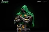 Figura impresa en 3D del Doctor Doom, estatua de tamaño real de Marvel Comics, busto del Doctor Doom para decoración.
