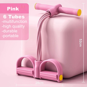 <span class=keywords><strong>Banda</strong></span> de Resistencia Elástica Multifuncional para <span class=keywords><strong>Ejercicios</strong></span> de Tobillo con 6 Tubos y Agarradera - Product Image 4