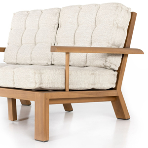 Muebles de Jardín para Patio y Terraza, Sofá de Dos Plazas, Último Modelo en Madera de Teca con Cojines de Buena Calidad - <span class=keywords><strong>Tria</strong></span> - Product Image 4