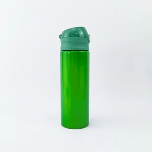 ポータブルグリーン500mlカスタマイズウォータースポーツドリンクボトル詰め替え可能